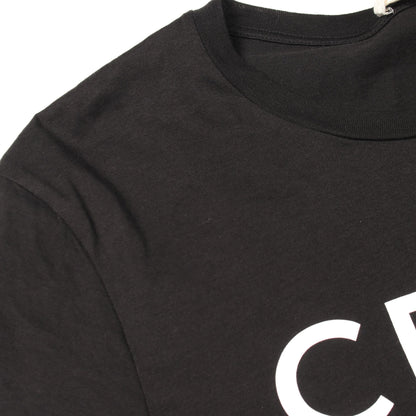ロゴプリント クルーネック 半袖Tシャツ コットン ブラック ホワイト セリーヌ トップス CELINE