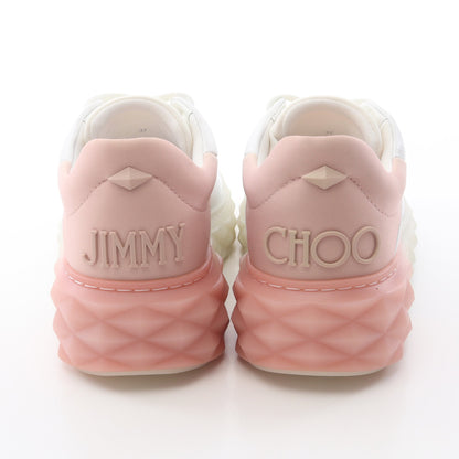DIAMOND MAXI スニーカー レザー ホワイト ライトピンク ジミーチュウ シューズ JIMMY CHOO