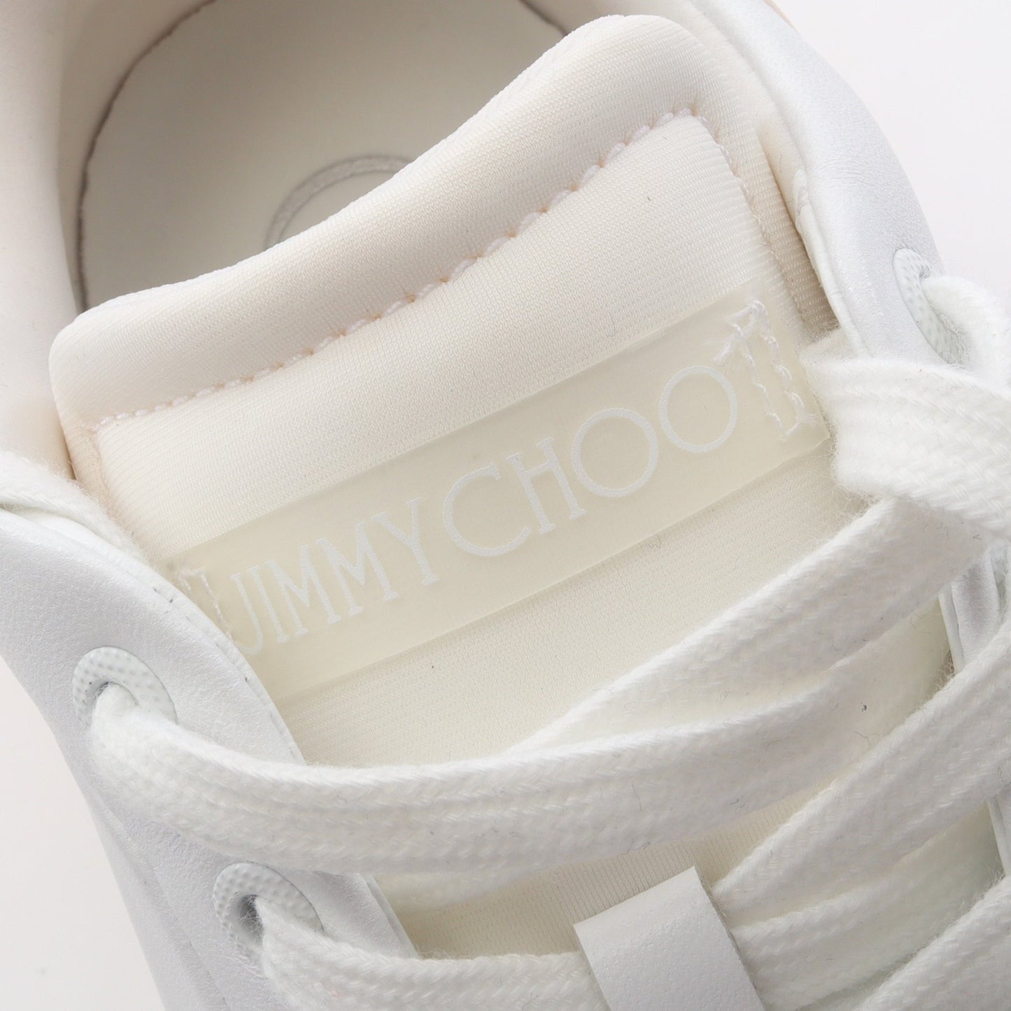 DIAMOND MAXI スニーカー レザー ホワイト ライトピンク ジミーチュウ シューズ JIMMY CHOO