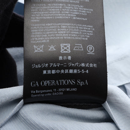 UPTON ダブルブレスト テーラードジャケット シルク ライトブルー ジョルジオアルマーニ