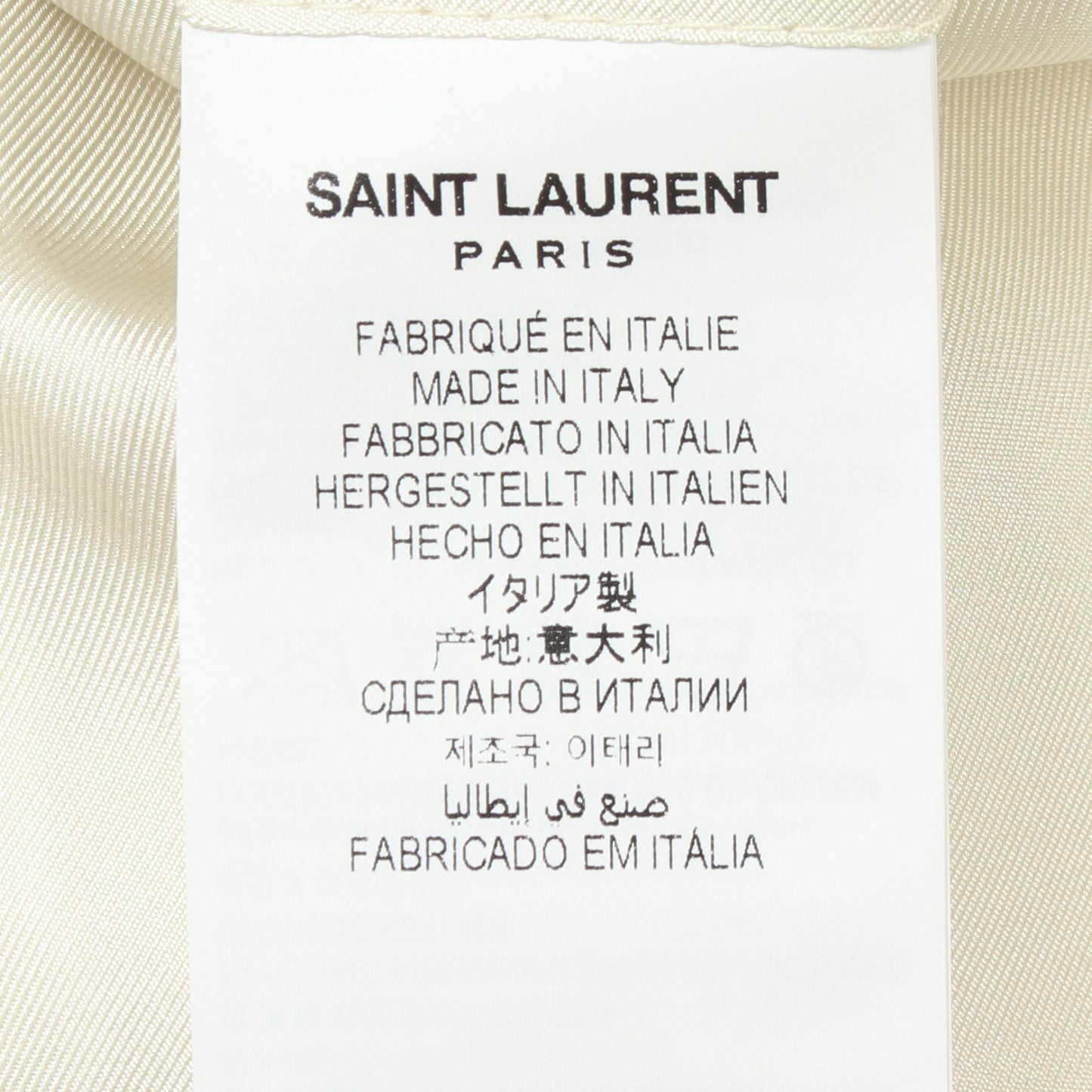 テーラードジャケット ウール オフホワイト サンローランパリ アウター SAINT LAURENT PARIS