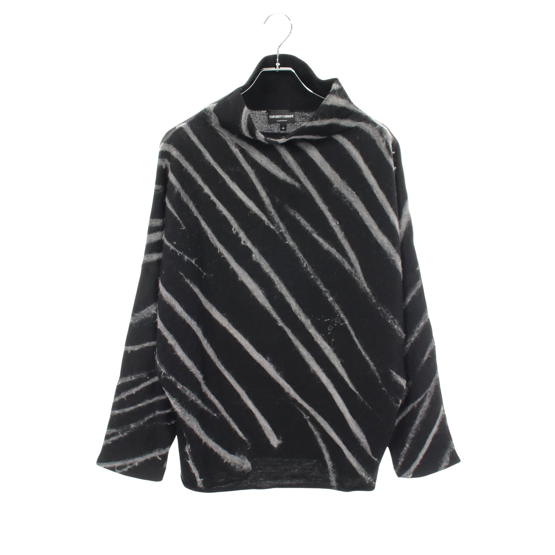 タートル ニット ウール ブラック グレー エンポリオアルマーニ トップス EMPORIO ARMANI