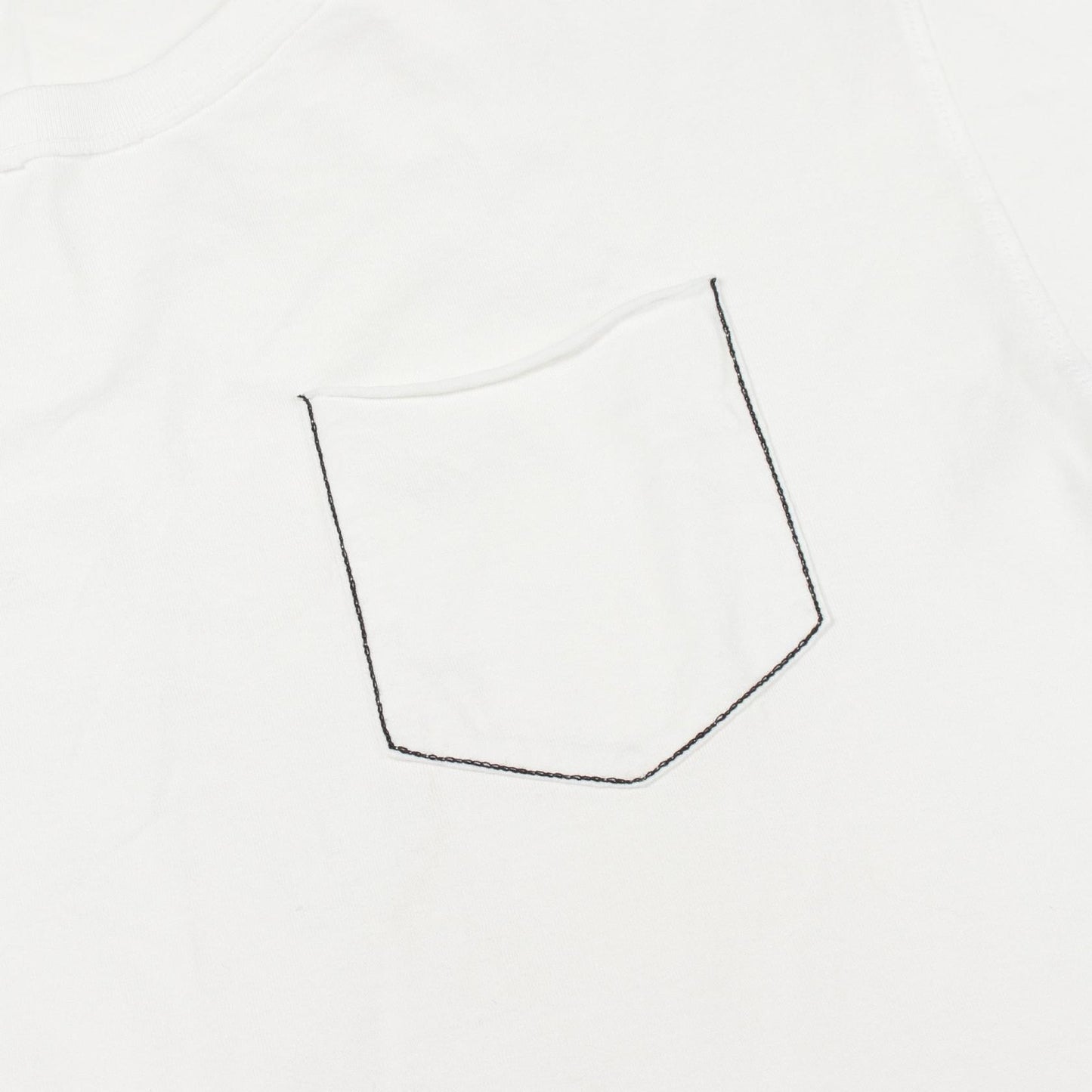 バックプリント ポケット付き クルーネック 半袖Tシャツ コットン ホワイト ドルチェアンドガッバーナ トップス DOLCE&GABBANA
