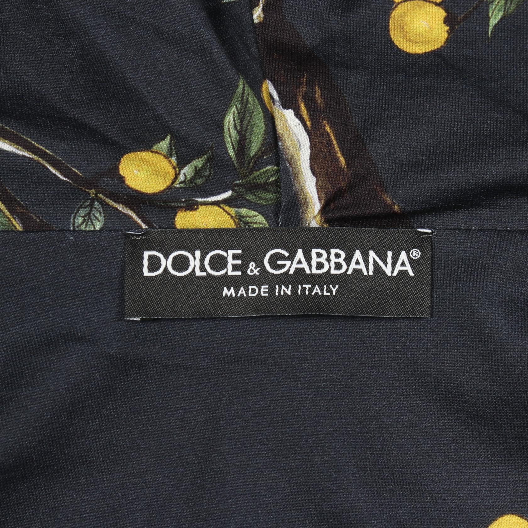 バードプリント 総柄 ジップアップパーカー コットン ネイビー マルチカラー ドルチェアンドガッバーナ トップス DOLCE&GABBANA