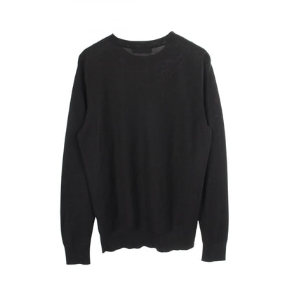 ショルダーボタン ニット シルク コットン ブラック ドルチェアンドガッバーナ トップス DOLCE&GABBANA