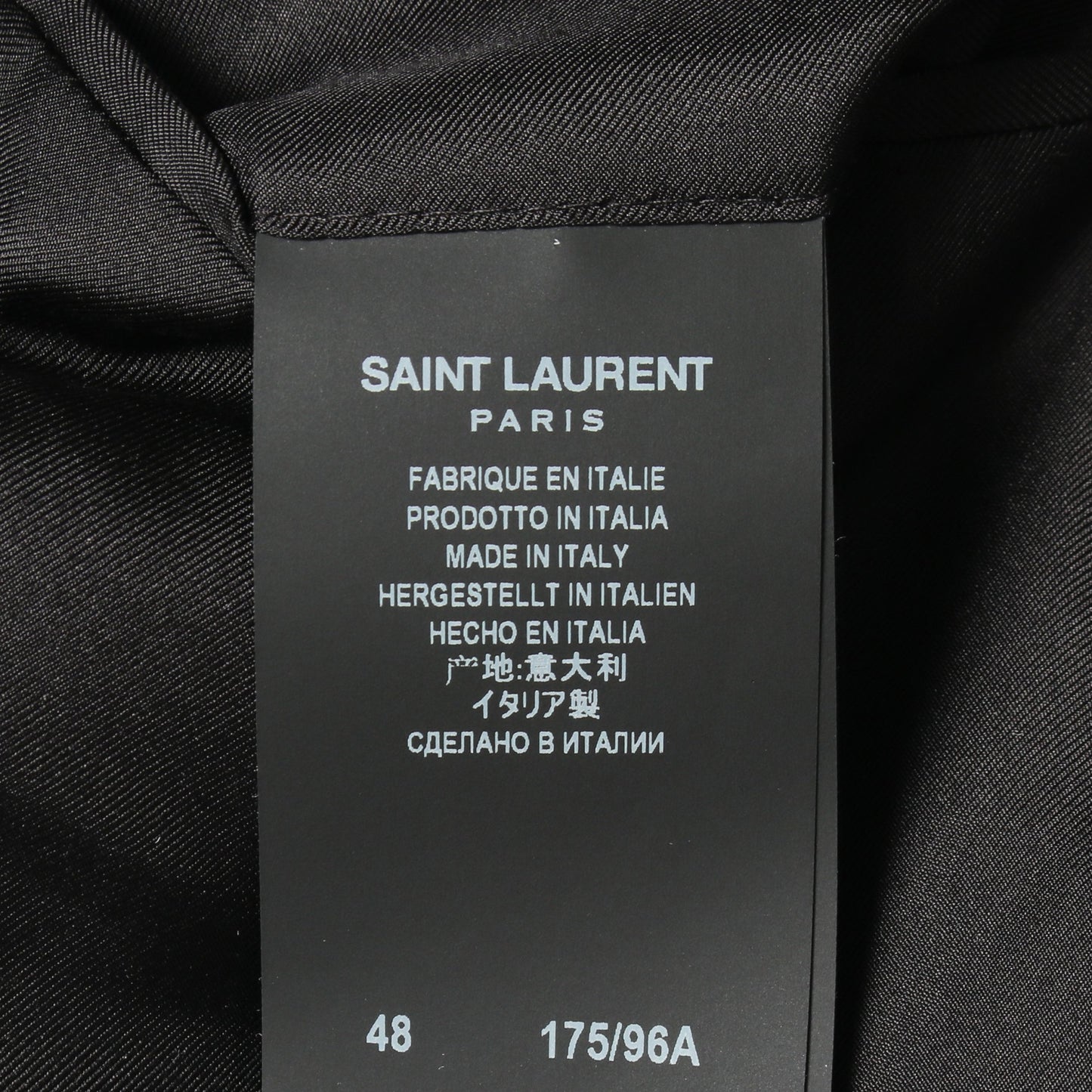 テーラードジャケット ウール グレー サンローランパリ アウター SAINT LAURENT PARIS
