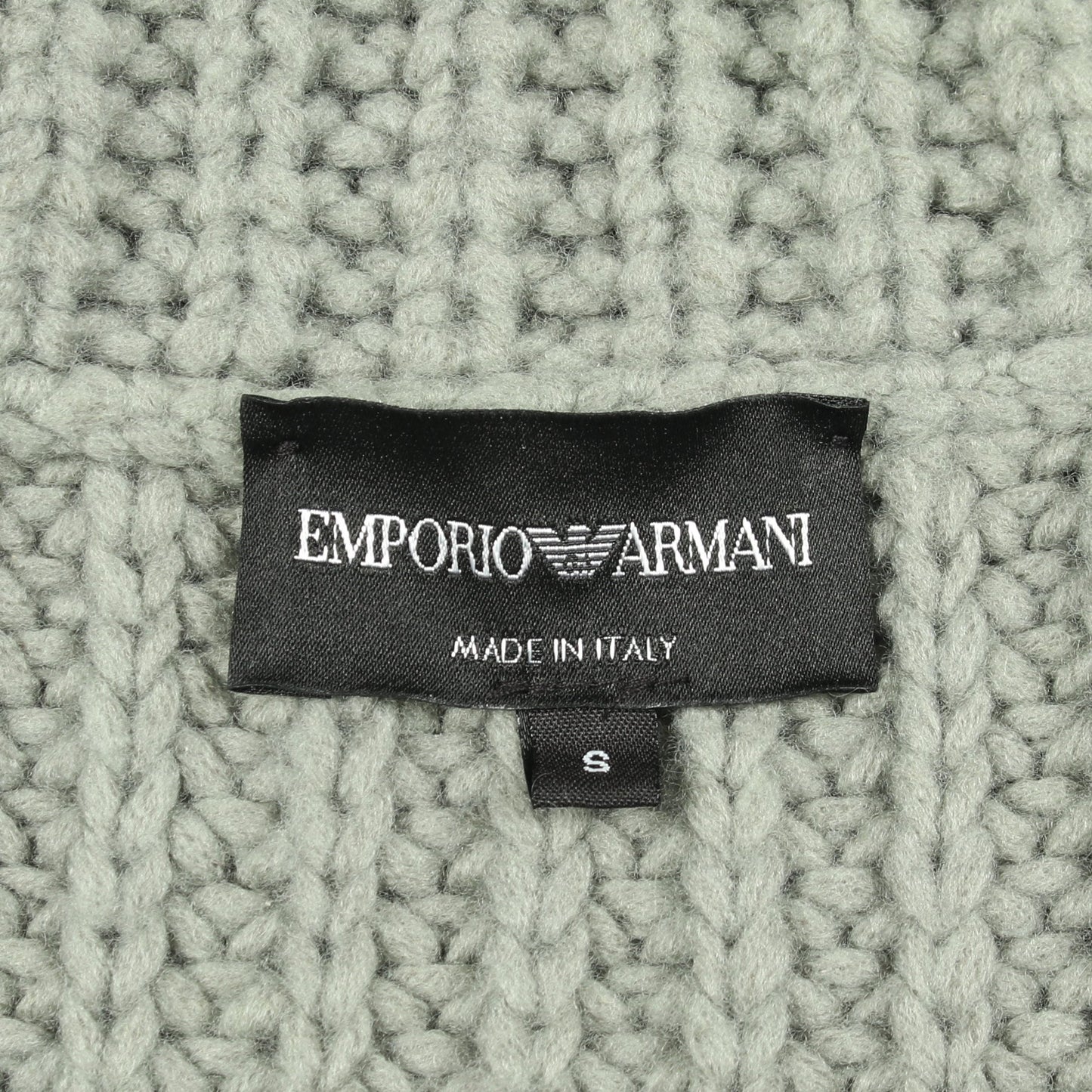 タートルネック ニット ウール グレーグリーン エンポリオアルマーニ トップス EMPORIO ARMANI
