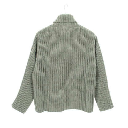 タートルネック ニット ウール グレーグリーン エンポリオアルマーニ トップス EMPORIO ARMANI