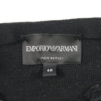 ジップアップ 切替 ニット ウール ブラック エンポリオアルマーニ トップス EMPORIO ARMANI