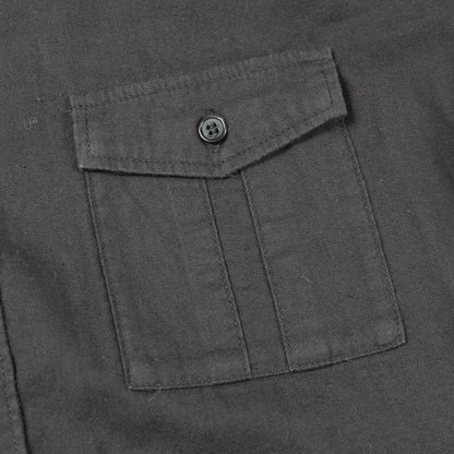 ミリタリー 長袖 シャツ コットン ブラック サンローランパリ トップス SAINT LAURENT PARIS
