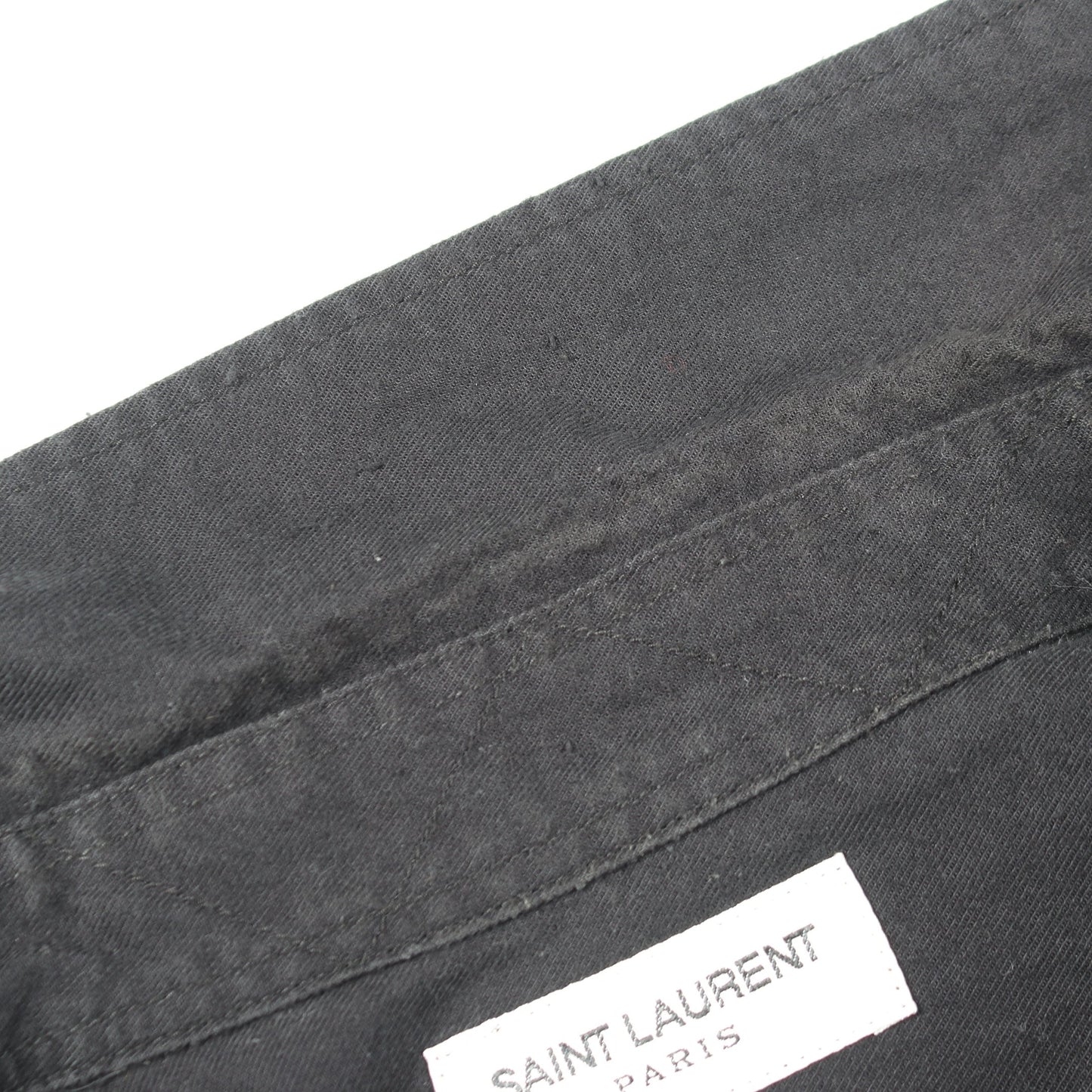 ミリタリー 長袖 シャツ コットン ブラック サンローランパリ トップス SAINT LAURENT PARIS