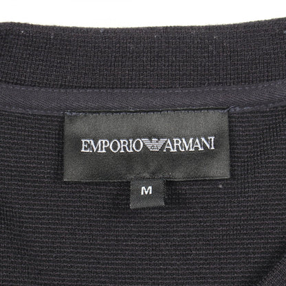 サイドジップ クルーネック ニット ウール ネイビー エンポリオアルマーニ トップス EMPORIO ARMANI