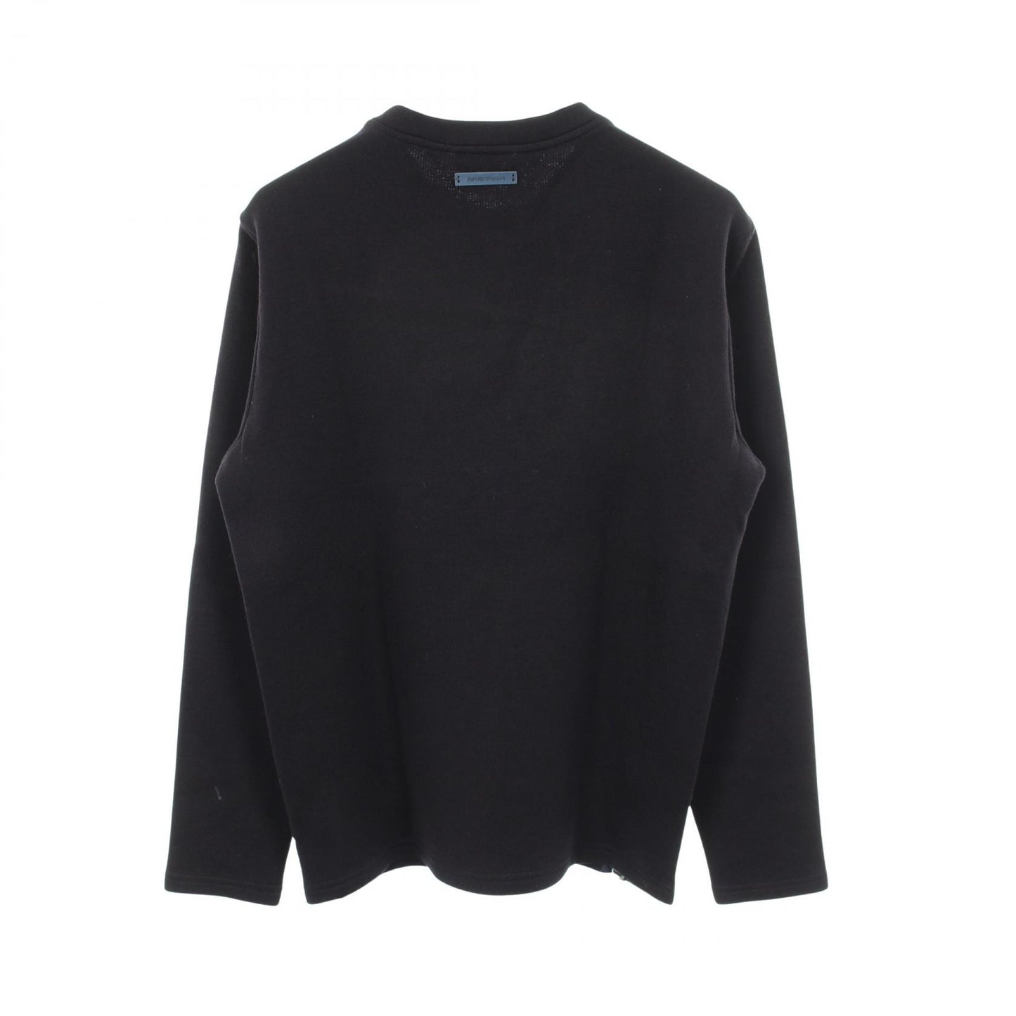 サイドジップ クルーネック ニット ウール ネイビー エンポリオアルマーニ トップス EMPORIO ARMANI