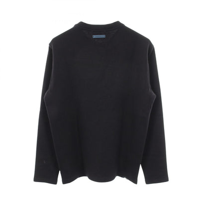 サイドジップ クルーネック ニット ウール ネイビー エンポリオアルマーニ トップス EMPORIO ARMANI