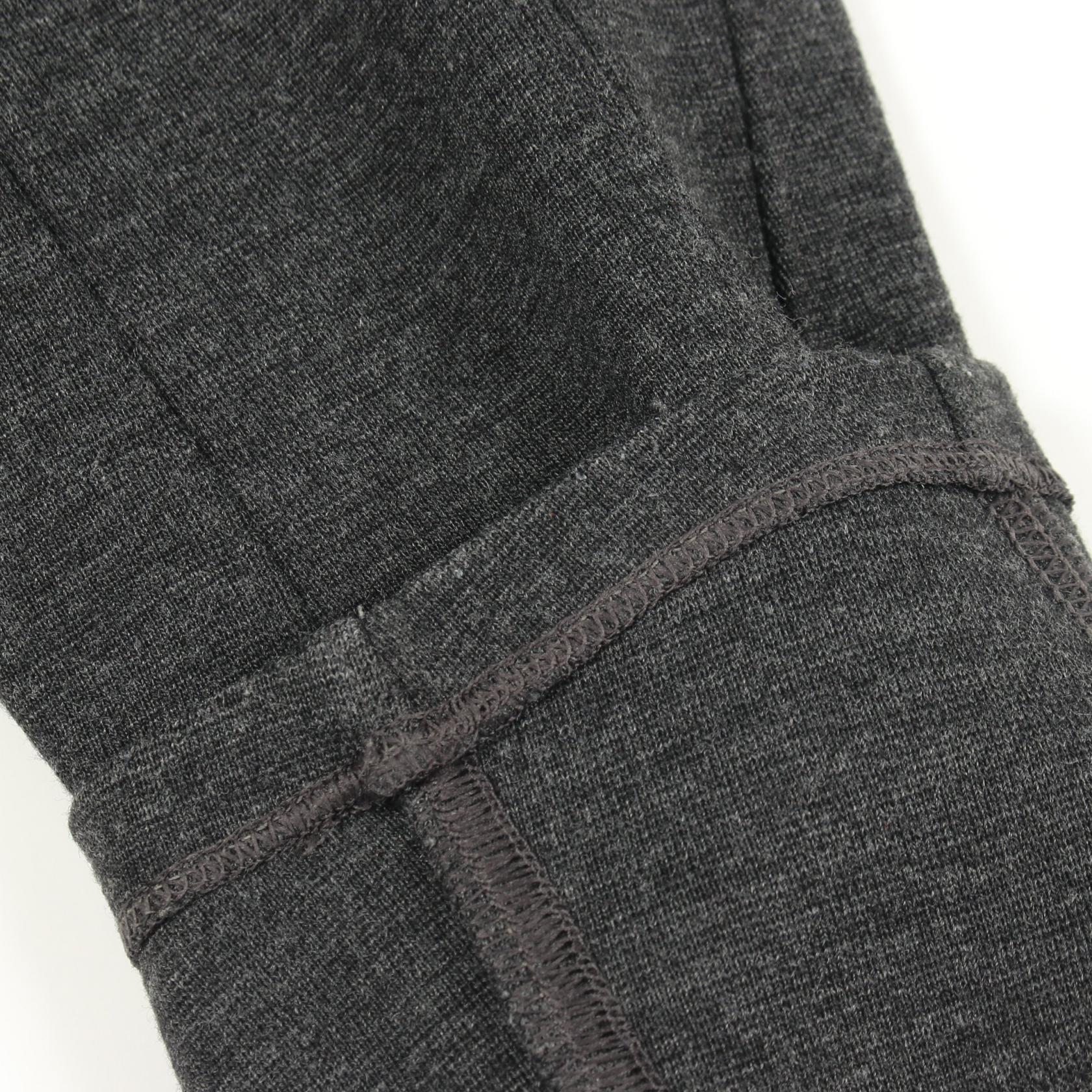 ロゴ刺繍 クルーネック トップス ウール ダークグレー エンポリオアルマーニ トップス EMPORIO ARMANI
