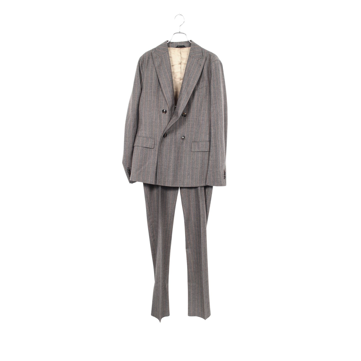 ストライプ ジャケット パンツ スーツ レーヨン グレー ジョルジオアルマーニ スーツ GIORGIO ARMANI