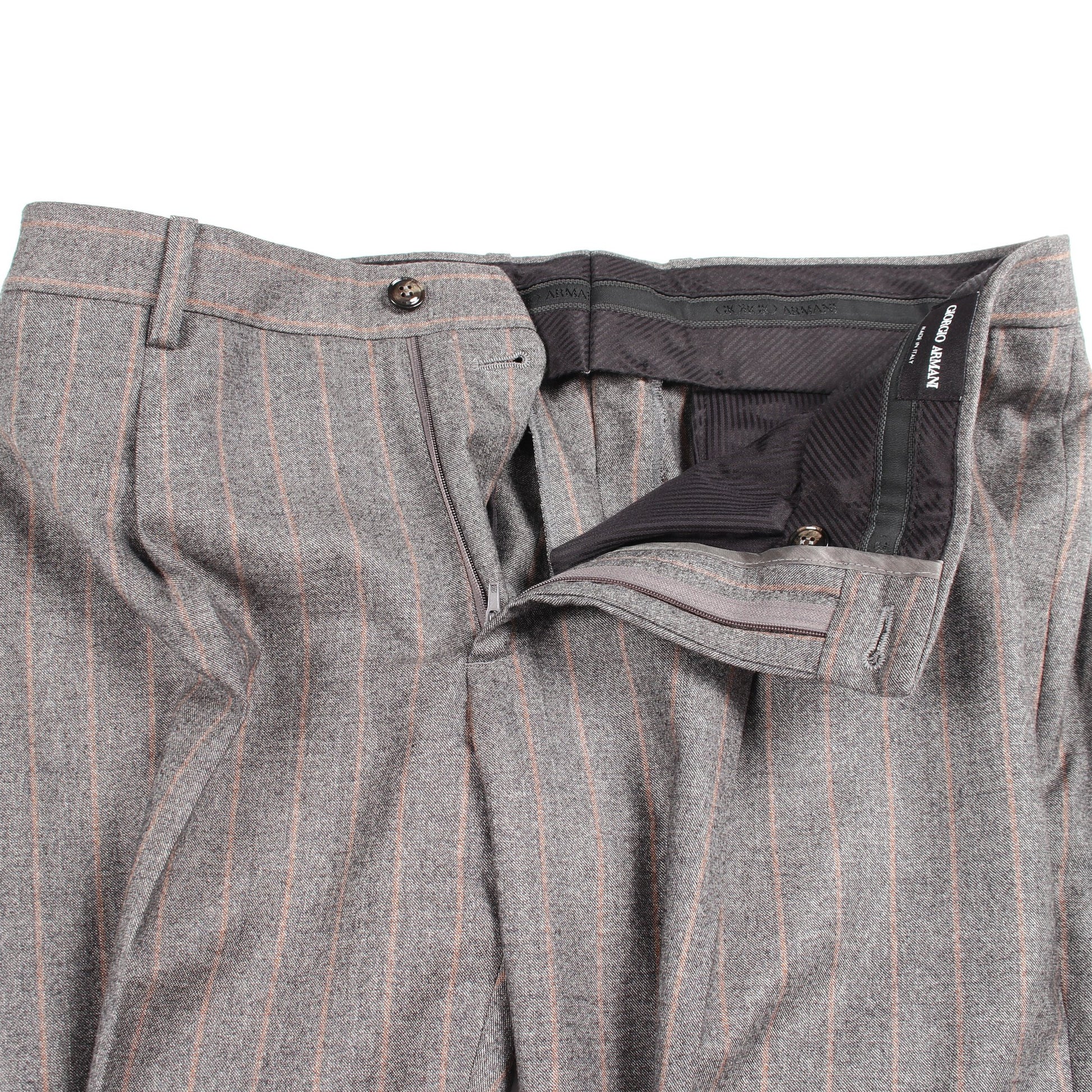 ストライプ ジャケット パンツ スーツ レーヨン グレー ジョルジオアルマーニ スーツ GIORGIO ARMANI