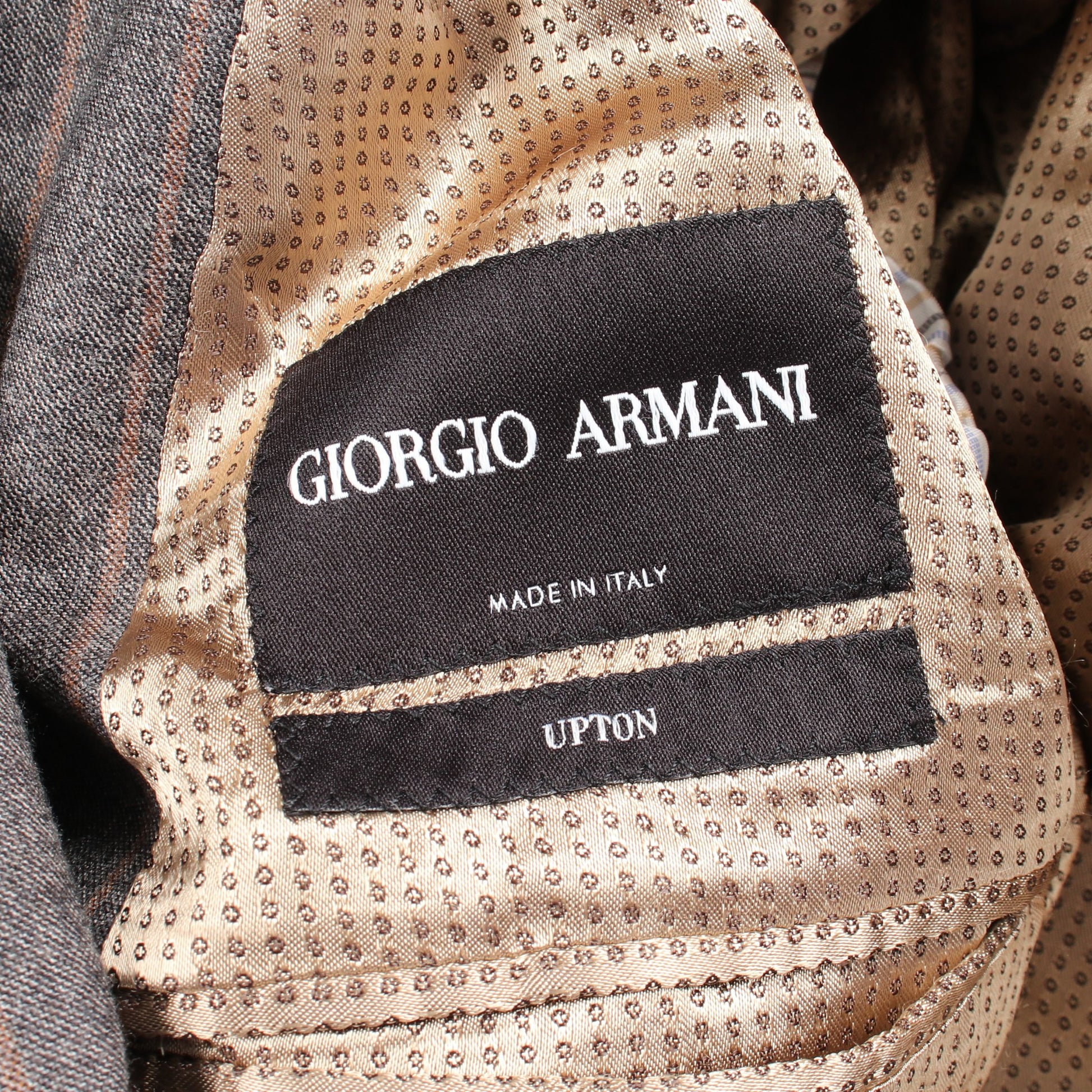 ストライプ ジャケット パンツ スーツ レーヨン グレー ジョルジオアルマーニ スーツ GIORGIO ARMANI