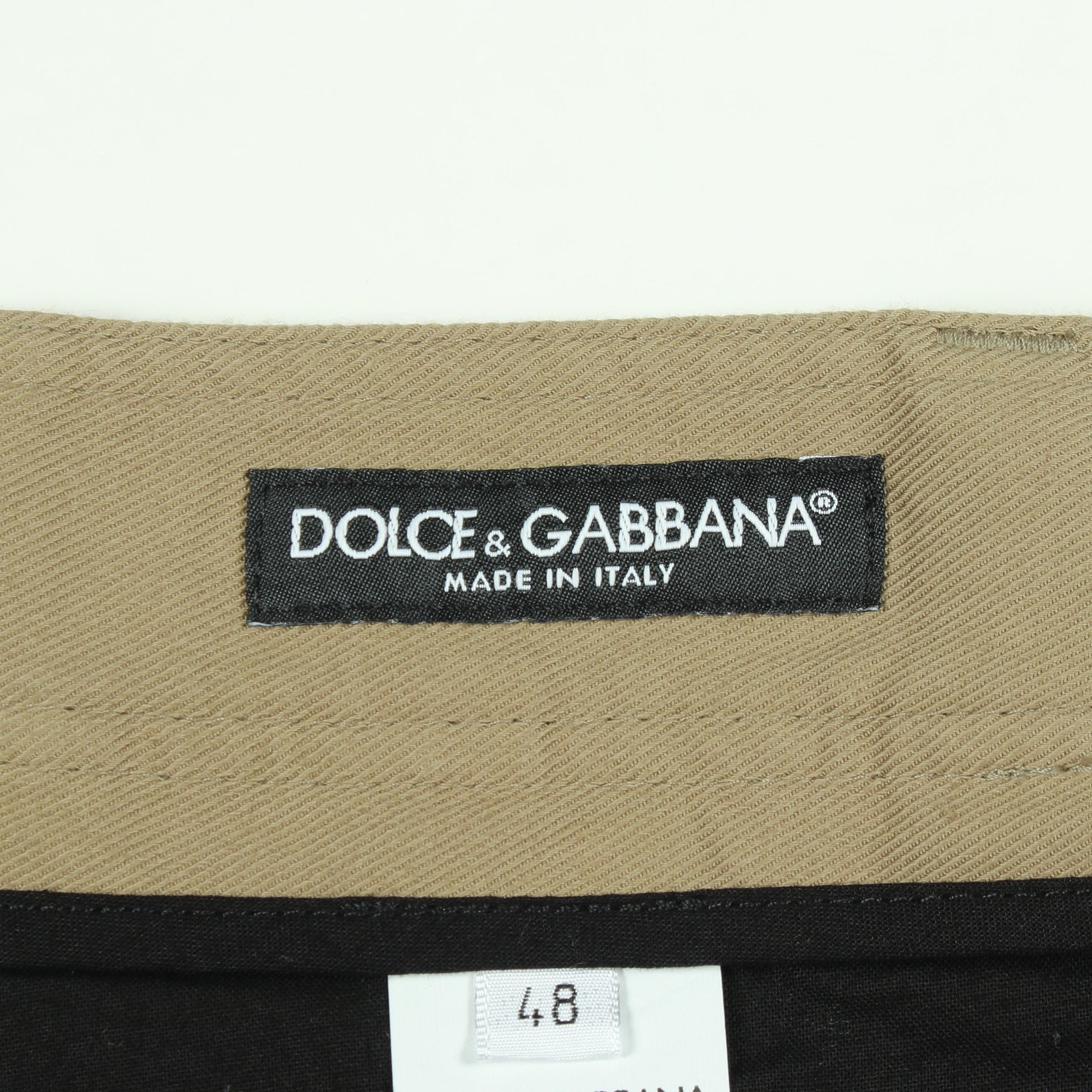 カーゴパンツ コットン カーキグリーン ドルチェアンドガッバーナ ボトムス DOLCE&GABBANA