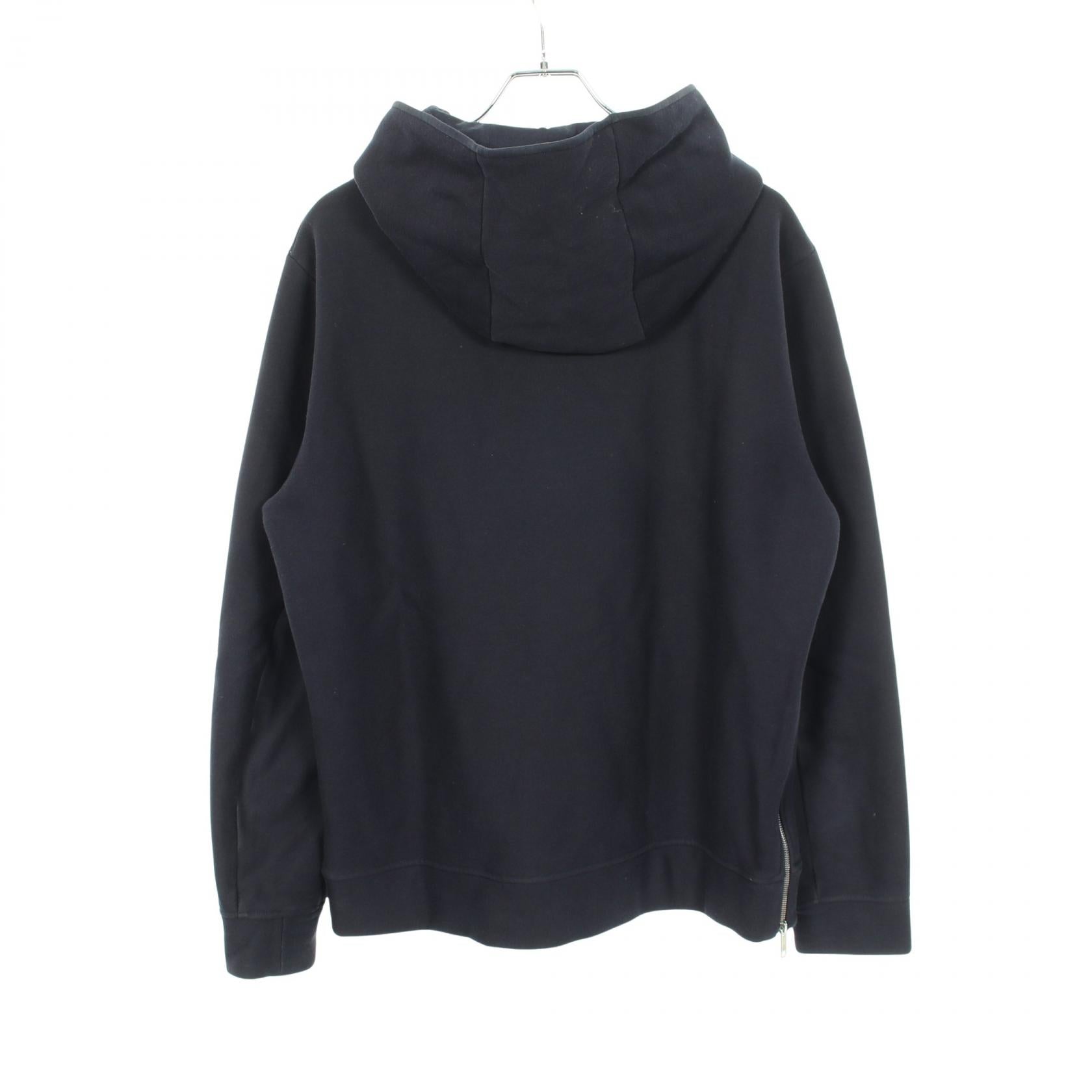 フロッキー プルオーバーパーカー コットン ネイビー ジョルジオアルマーニ トップス GIORGIO ARMANI