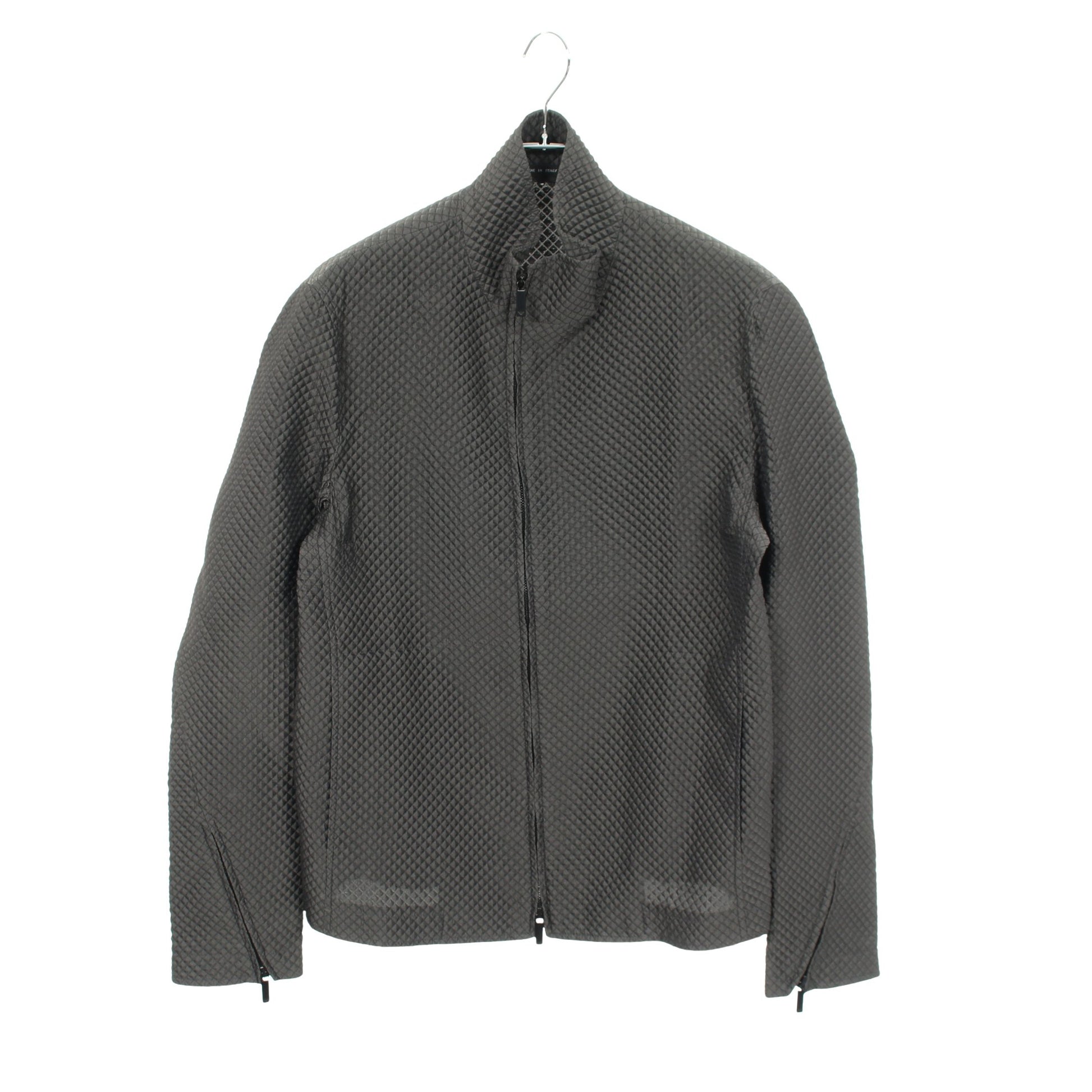スタンドカラージップ ジャケット ナイロン グレー エンポリオアルマーニ アウター EMPORIO ARMANI