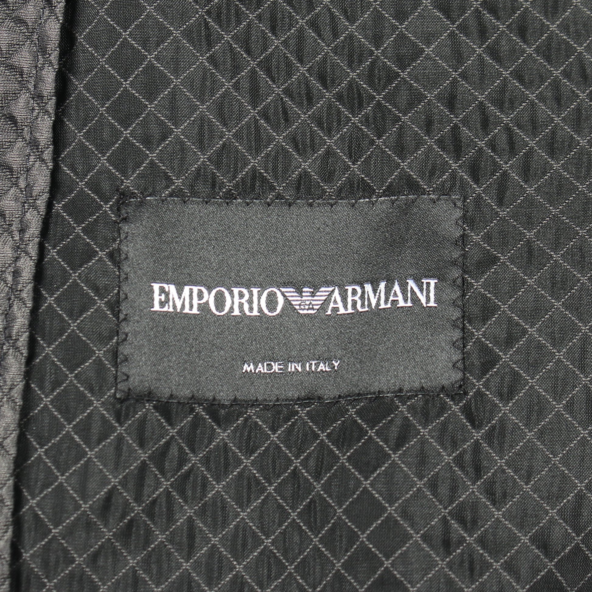 スタンドカラージップ ジャケット ナイロン グレー エンポリオアルマーニ アウター EMPORIO ARMANI