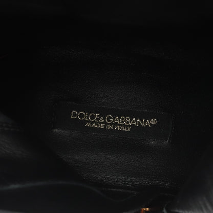 DGロゴ ロング サイドゴアブーツ レザー ブラック ドルチェアンドガッバーナ シューズ DOLCE&GABBANA