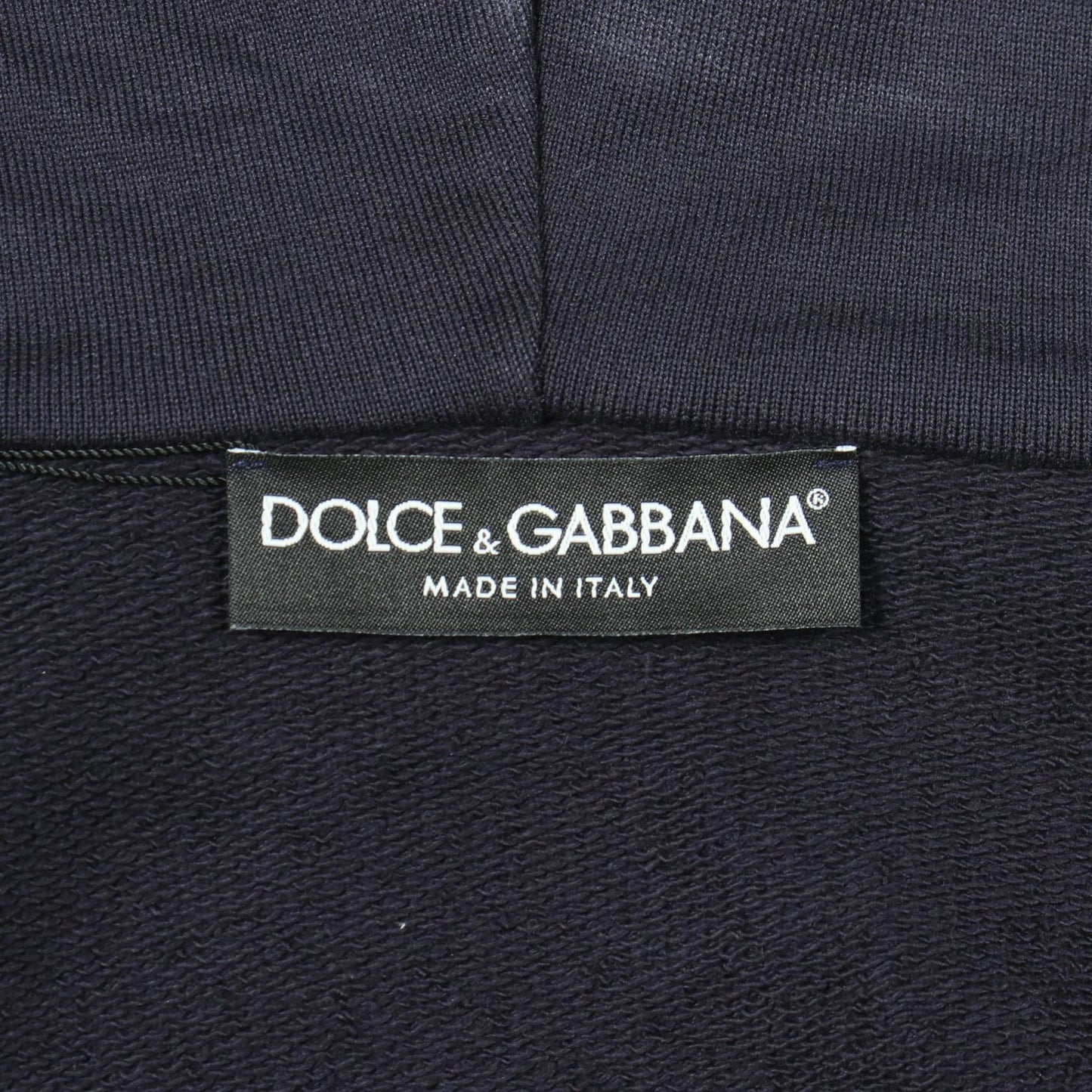 ジップアップパーカー コットン ネイビー ドルチェアンドガッバーナ トップス DOLCE&GABBANA
