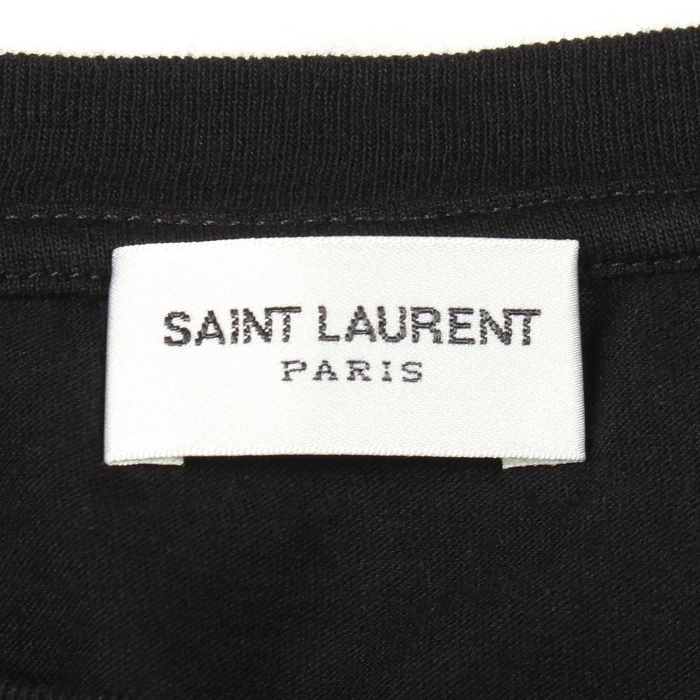 ロゴ 半袖Tシャツ コットン ブラック サンローランパリ