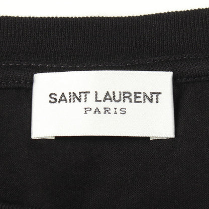 ロゴ 半袖Tシャツ コットン ブラック サンローランパリ