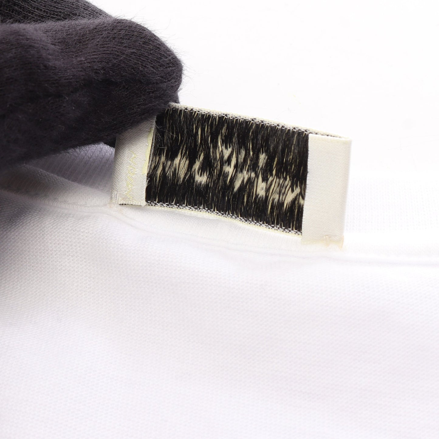 ロゴ刺繍 半袖Tシャツ コットン ホワイト サンローランパリ