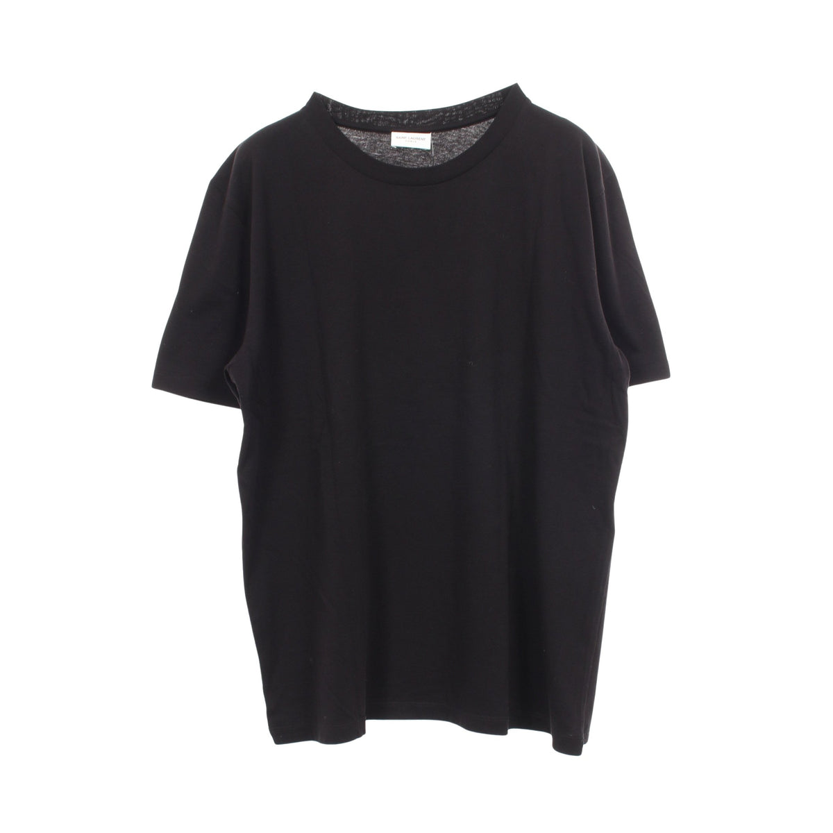 LOVE 1974 プリント クルーネック 半袖Tシャツ コットン ブラック サンローランパリ トップス SAINT LAURENT PARIS