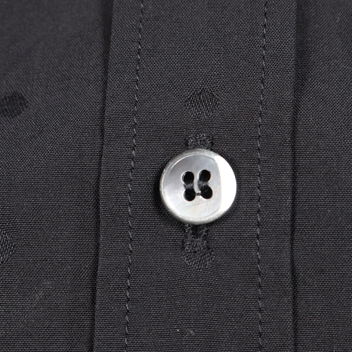 SARTORIA ドット 長袖 シャツ コットン ブラック ドルチェアンドガッバーナ