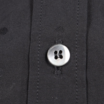 SARTORIA ドット 長袖 シャツ コットン ブラック ドルチェアンドガッバーナ
