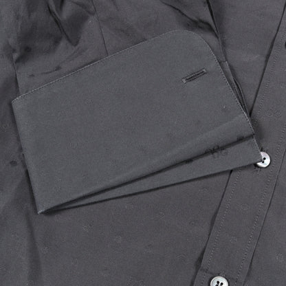 SARTORIA ドット 長袖 シャツ コットン ブラック ドルチェアンドガッバーナ