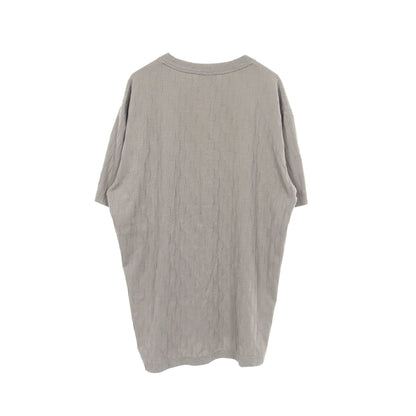 ストライプ 半袖Tシャツ ビスコース ナイロン グレー ジョルジオアルマーニ トップス GIORGIO ARMANI
