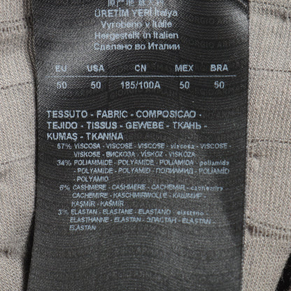 ストライプ 半袖Tシャツ ビスコース ナイロン グレー ジョルジオアルマーニ トップス GIORGIO ARMANI