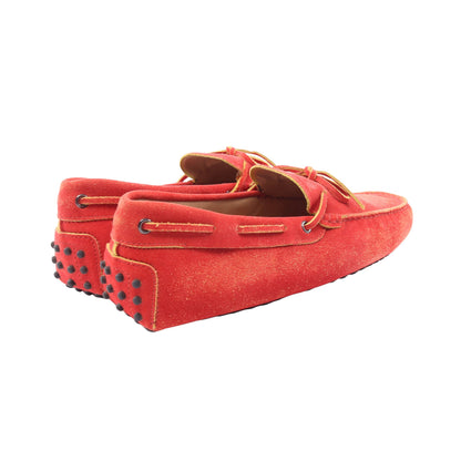 ロゴ ドライビングシューズ スエード レッド トッズ シューズ TOD'S