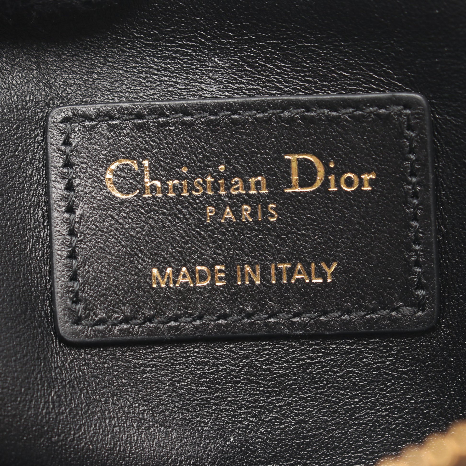 Caro Lavender ウォレット カナージュ コインケース レザー ブラック クリスチャンディオール 財布・小物 Christian Dior