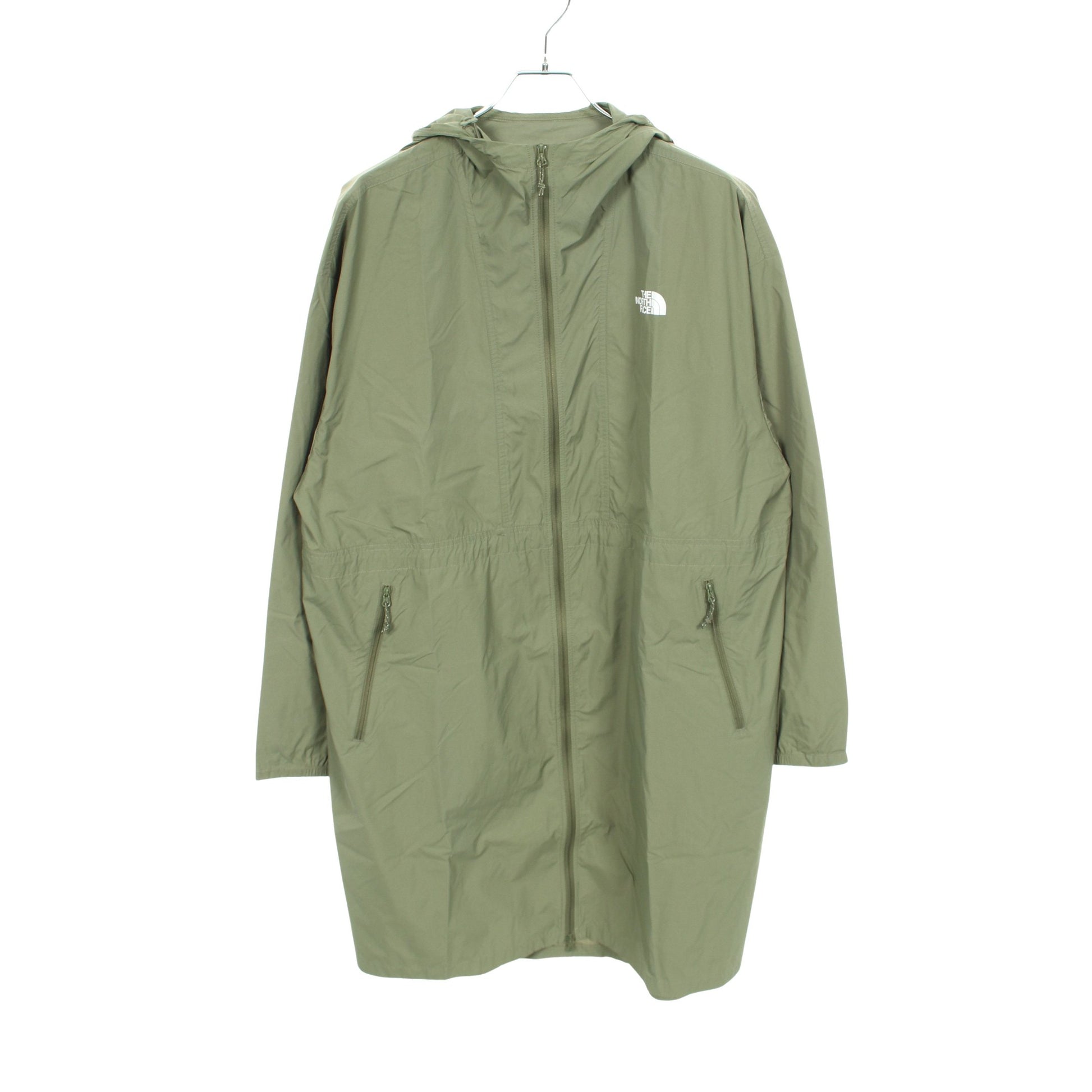 W'S CAMPER LT COAT フード付き ロングコート ナイロン カーキグリーン ザノースフェイス ホワイトレーベル アウター THE NORTH FACE WHITE LABEL