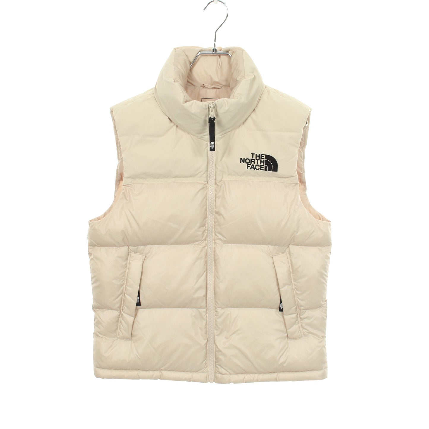 NUPTSE ON BALL VEST フード付き 中綿 ベスト ナイロン アイボリー ザノースフェイス ホワイトレーベル