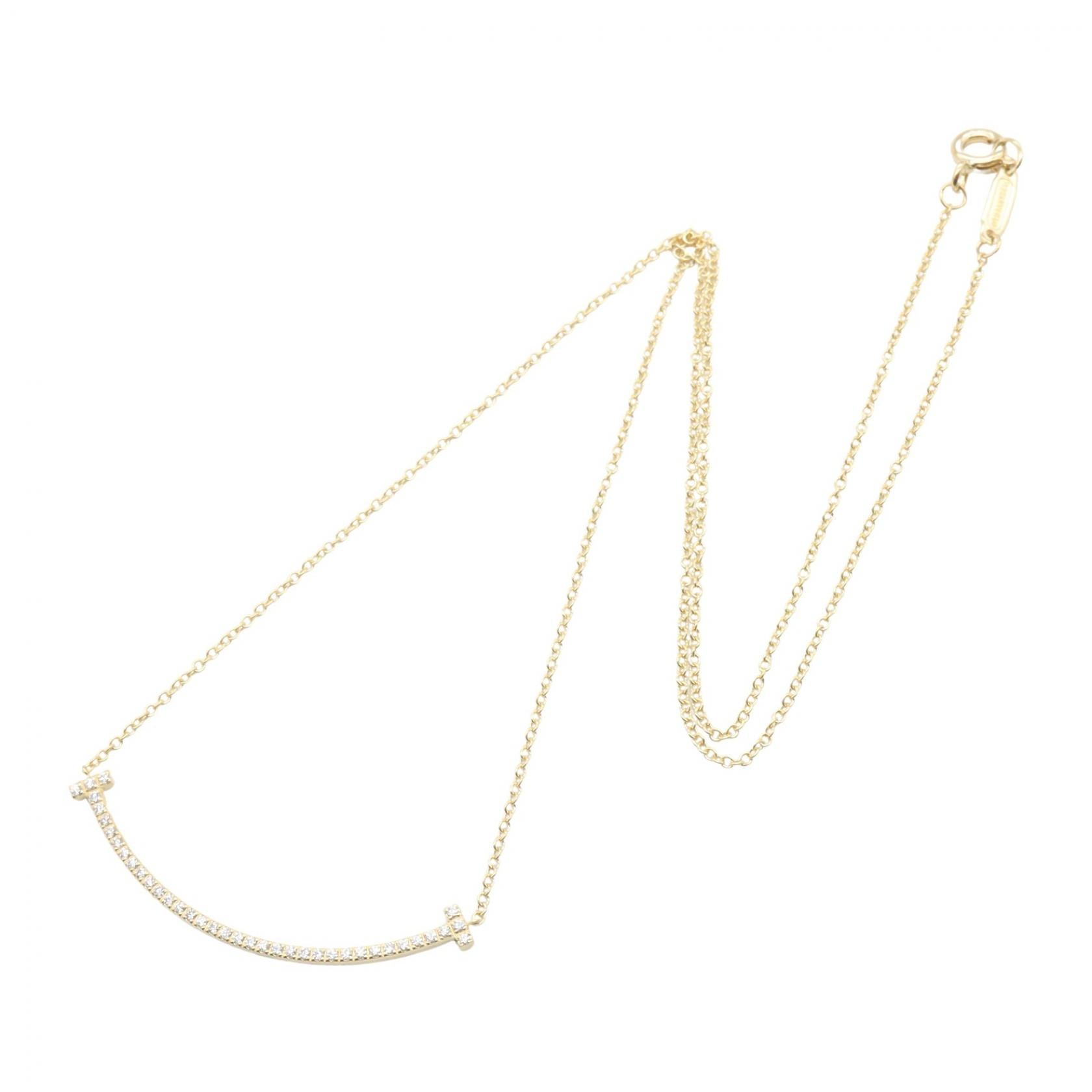 Tスマイル スモール ダイヤ ネックレス ネックレス K18YG ダイヤモンド イエローゴールド クリア ティファニー アクセサリー TIFFANY & Co.