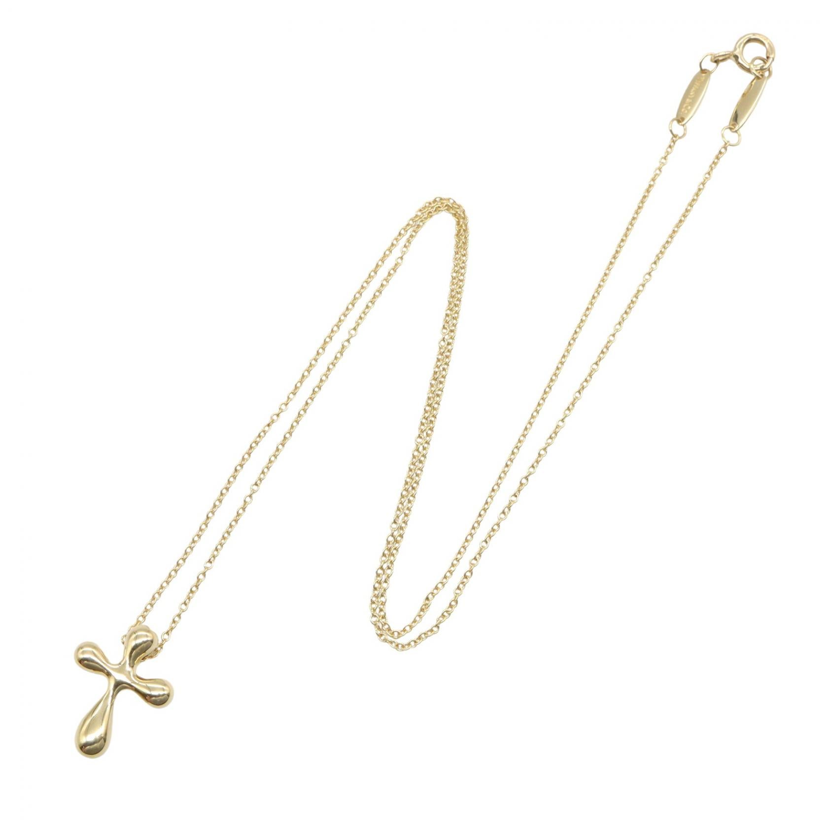 スモールクロス ネックレス ネックレス K18YG イエローゴールド ティファニー アクセサリー TIFFANY & Co.