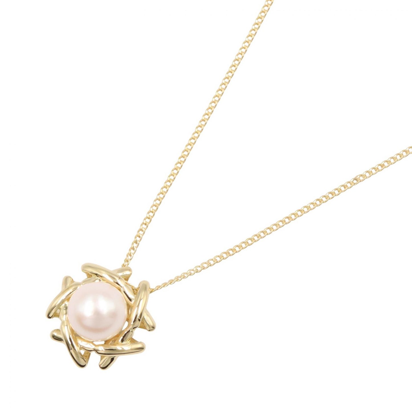 パール ネックレス ネックレス K18YG パール イエローゴールド ホワイト ティファニー アクセサリー TIFFANY & Co.