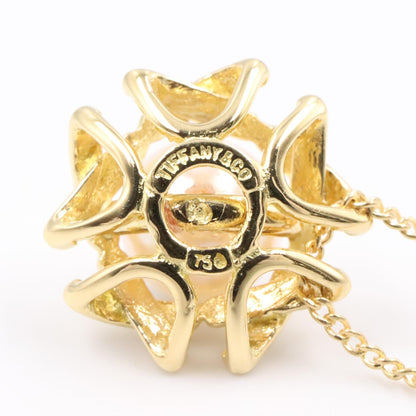 パール ネックレス ネックレス K18YG パール イエローゴールド ホワイト ティファニー アクセサリー TIFFANY & Co.