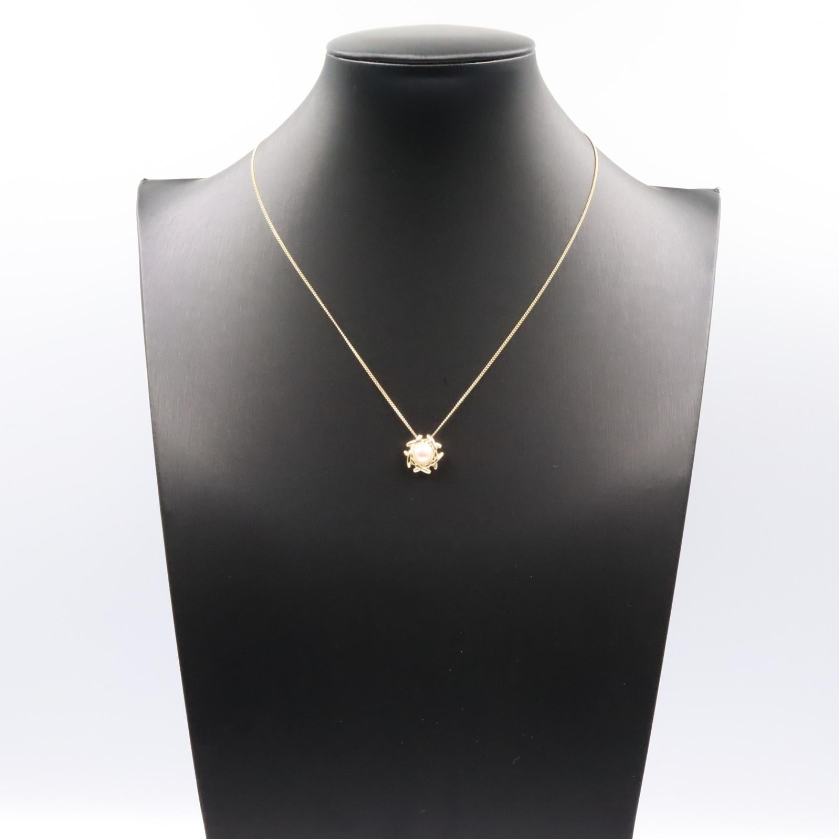 パール ネックレス ネックレス K18YG パール イエローゴールド ホワイト ティファニー アクセサリー TIFFANY & Co.
