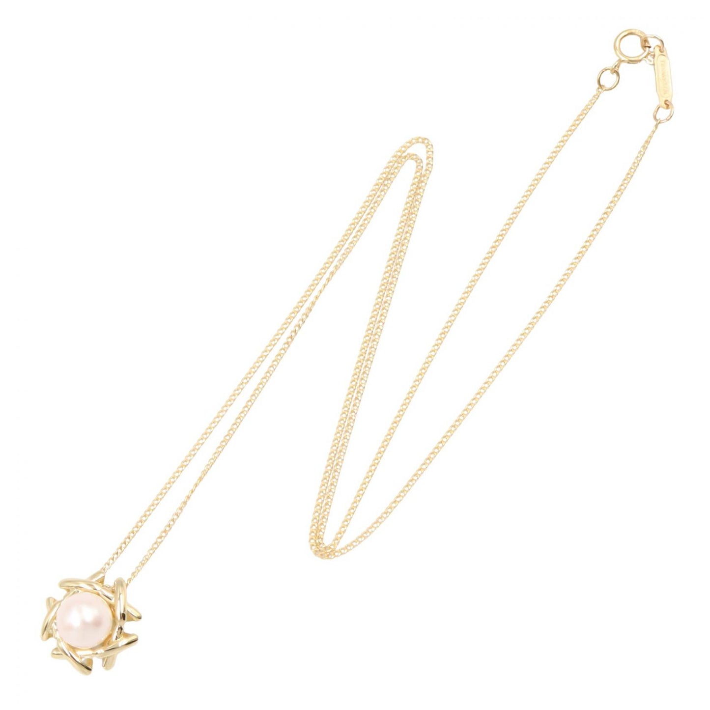 パール ネックレス ネックレス K18YG パール イエローゴールド ホワイト ティファニー アクセサリー TIFFANY & Co.