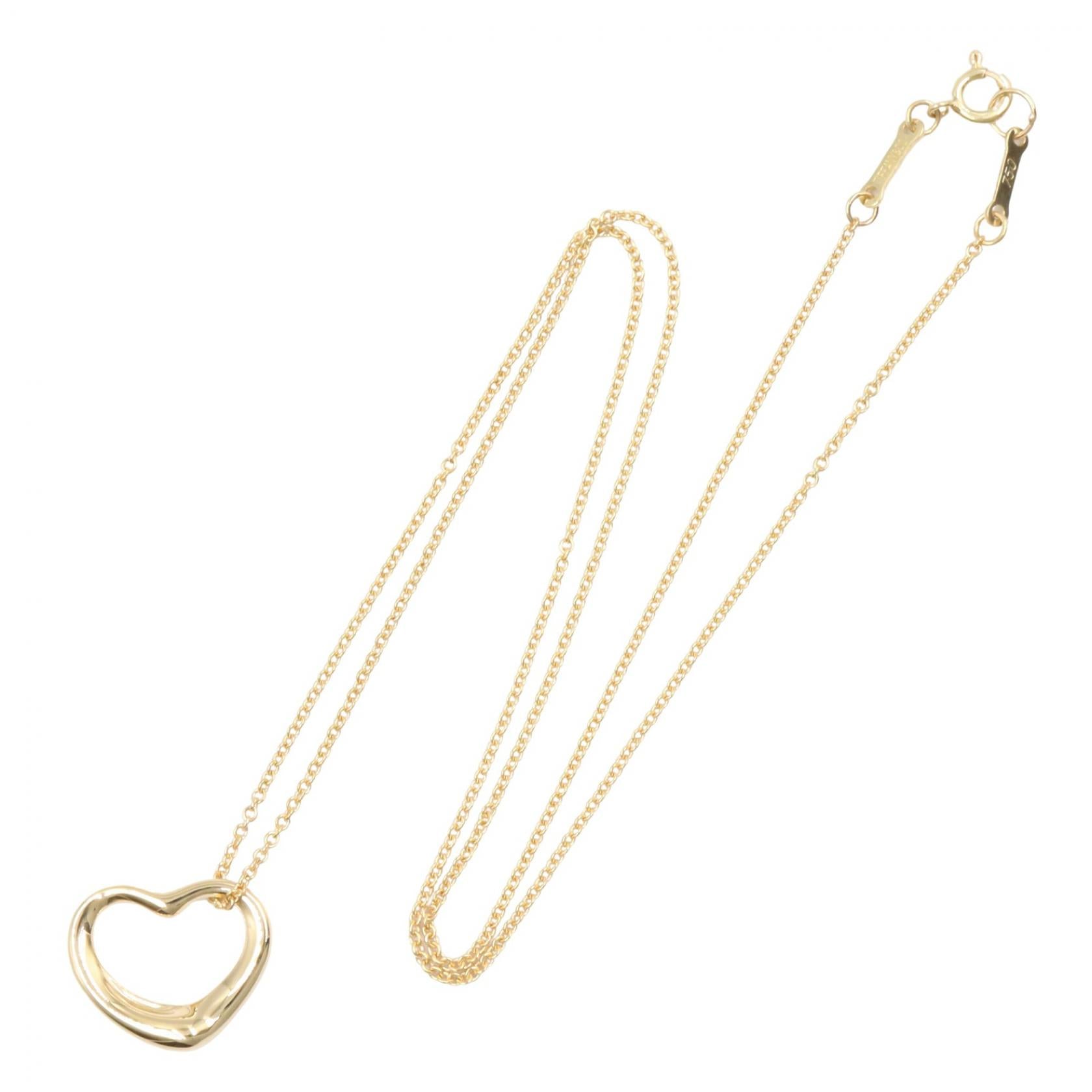 オープンハート ネックレス スモール ネックレス K18YG イエローゴールド ティファニー アクセサリー TIFFANY & Co.