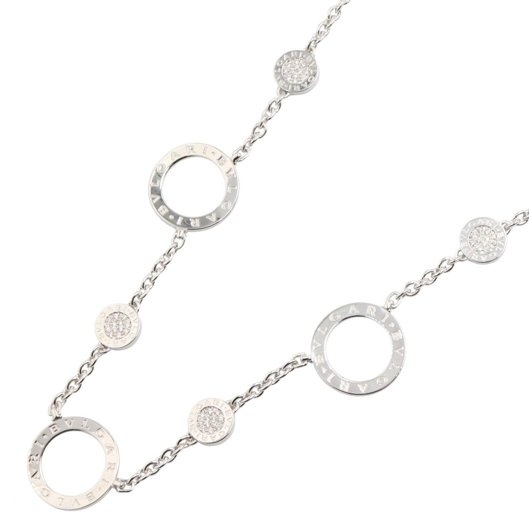 リソートワール ダイヤ ネックレス ネックレス K18WG ダイヤモンド ホワイトゴールド クリア ブルガリ アクセサリー BVLGARI