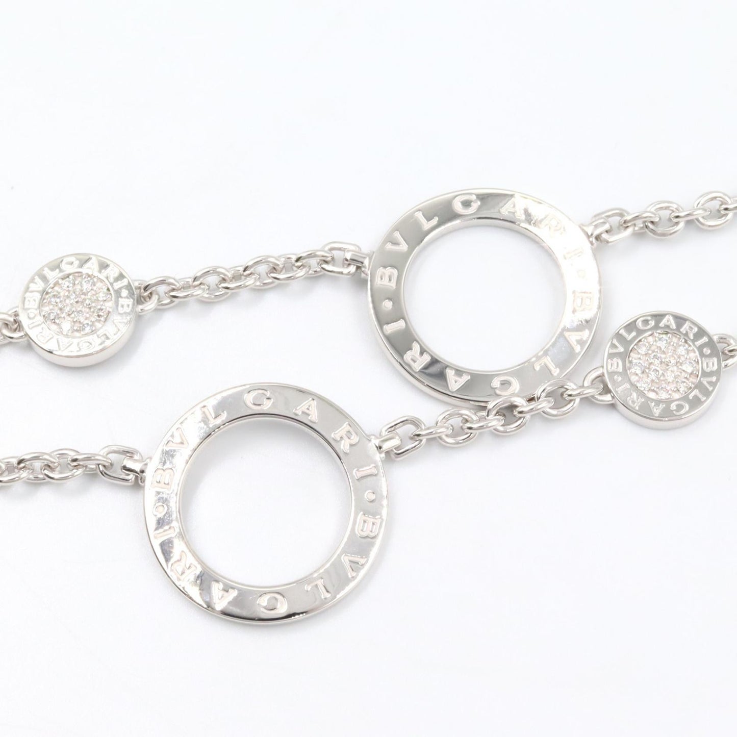 リソートワール ダイヤ ネックレス ネックレス K18WG ダイヤモンド ホワイトゴールド クリア ブルガリ アクセサリー BVLGARI